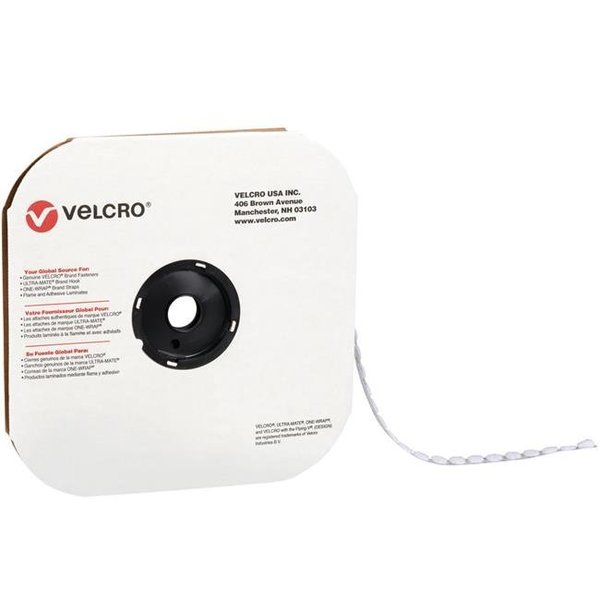 Box Partners Box Partners VEL172 0.625 in. Hook White Cloth Hook & Eye Brand Tape Individual Dots VEL172